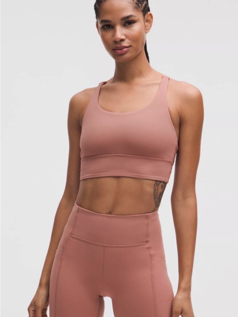 lululemon athletica energy longline bra b-d cups